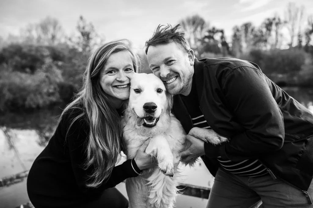 couple et son chien - photographe famille amiens