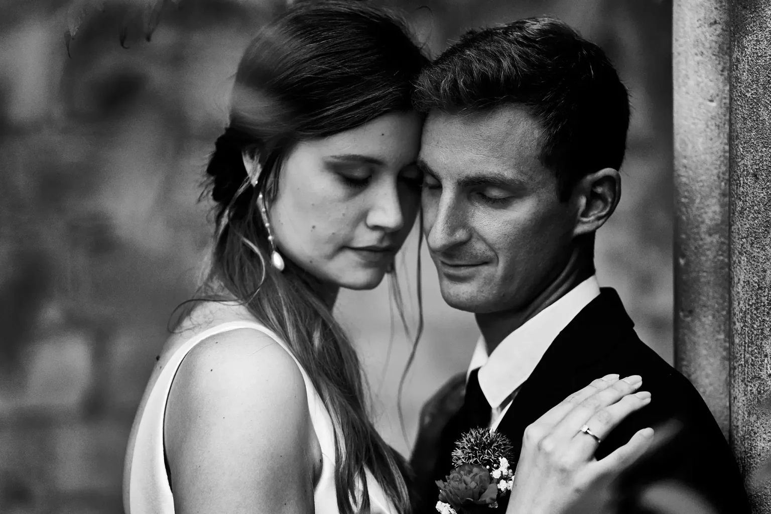 couple à son mariage près d'Amiens